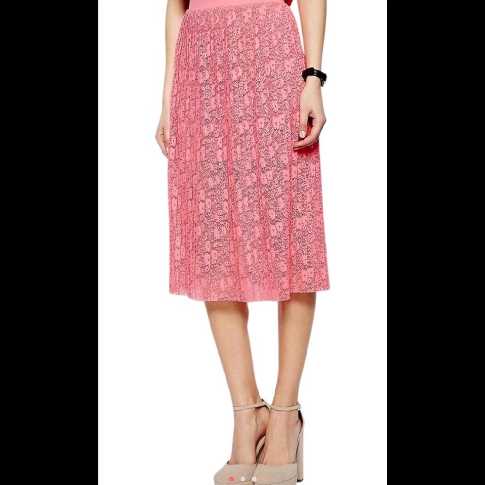 ASOS pleated lace skirt